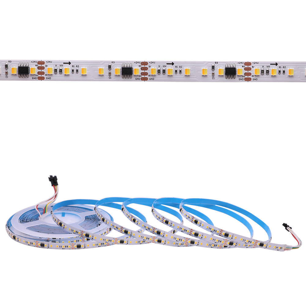 WS2818 WWA Addressable White LED Strip Lights - 24V 120LEDs/m 2835 LED